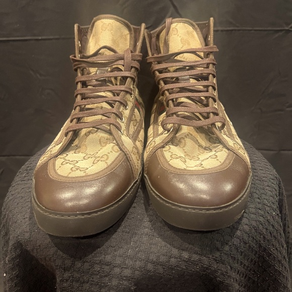Gucci California Striped High Top (Beige Ebony) - Picture 3 of 5